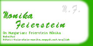 monika feierstein business card